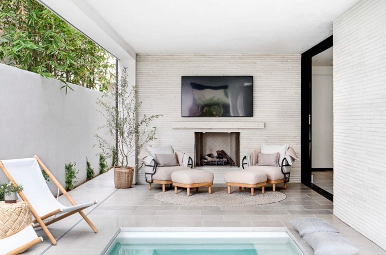 La vue à partir de la piscine