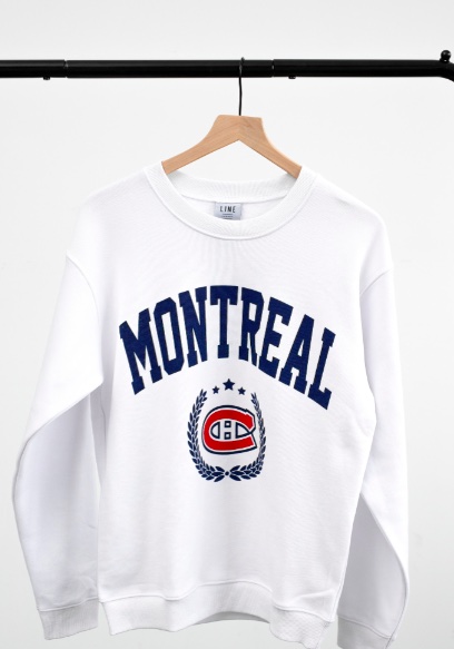 White university crewneck quilt - $79.99