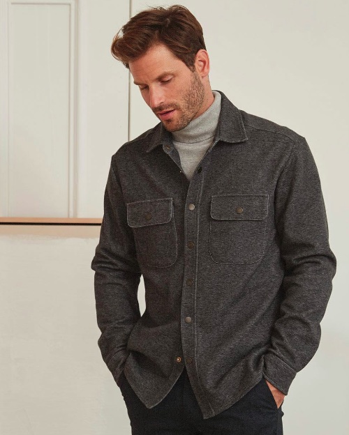 Slim Fit Over Shirt With Buttons - $99.90