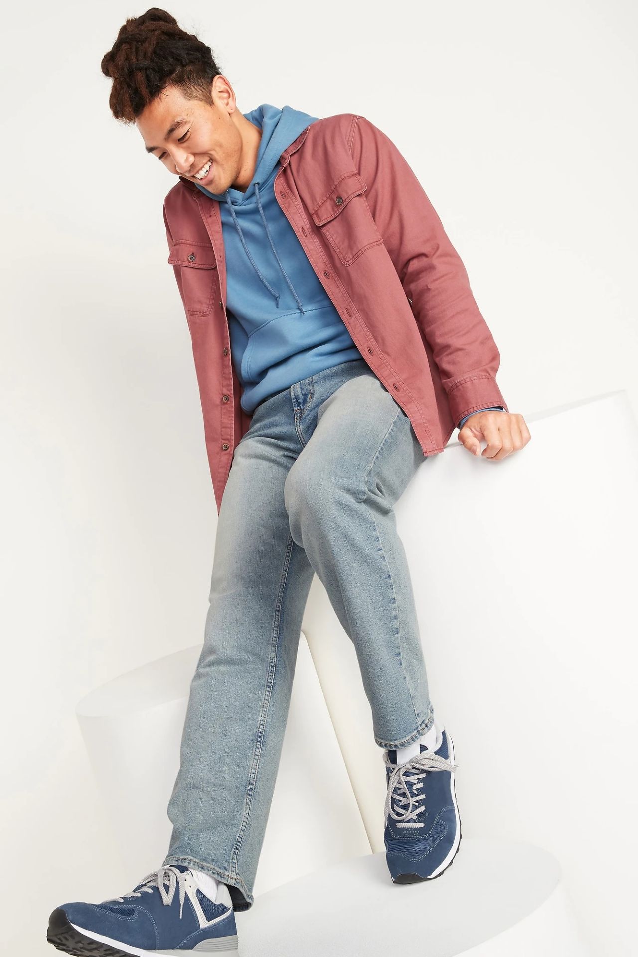 Built-In Flex Loose Jeans